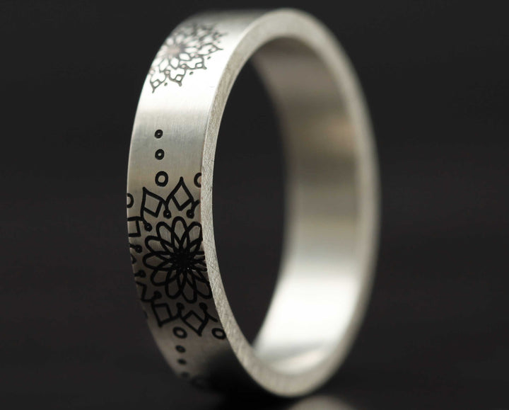 Addon 2/3 Argent Gravé - Mandala Argent