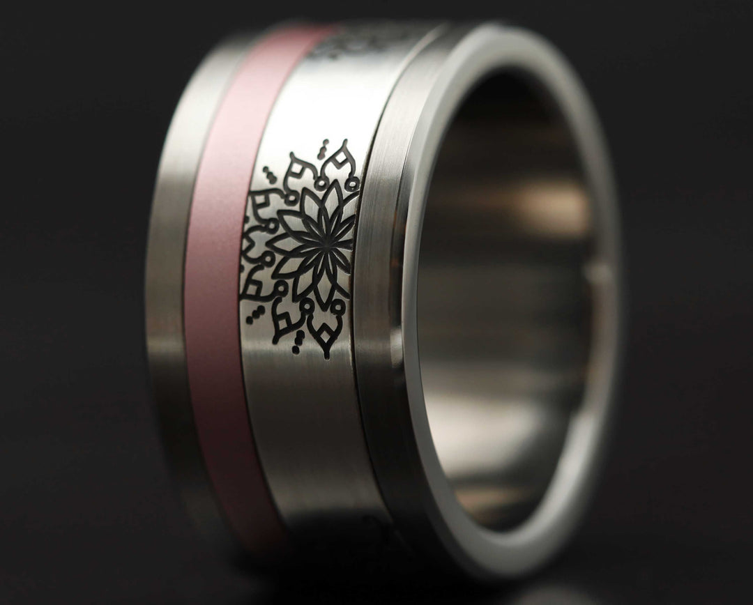 Addon 2/3 Argent Gravé - Mandala Argent