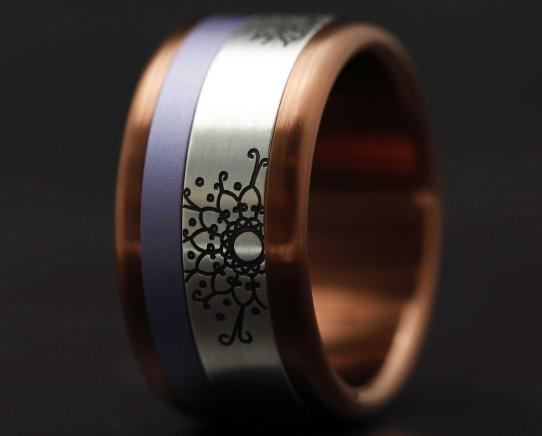 Addon 2/3 Argent Gravé - Mandala Argent