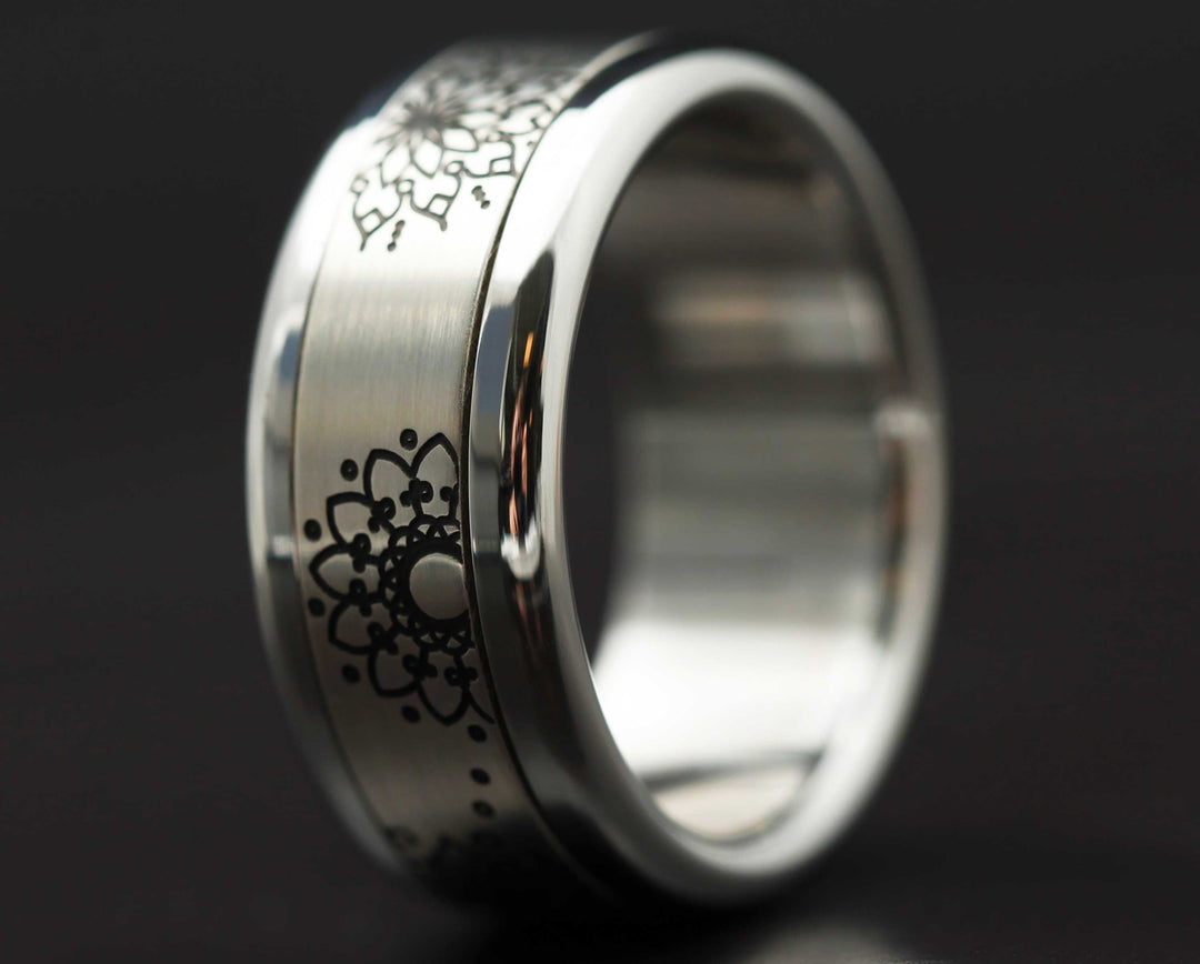 Addon 2/3 Argent Gravé - Mandala Argent