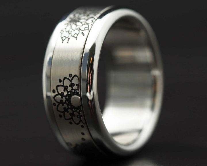 Addon 2/3 Argent Gravé - Mandala Argent