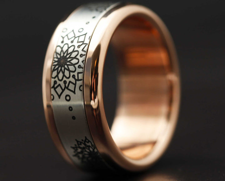 Addon 2/3 Argent Gravé - Mandala Argent