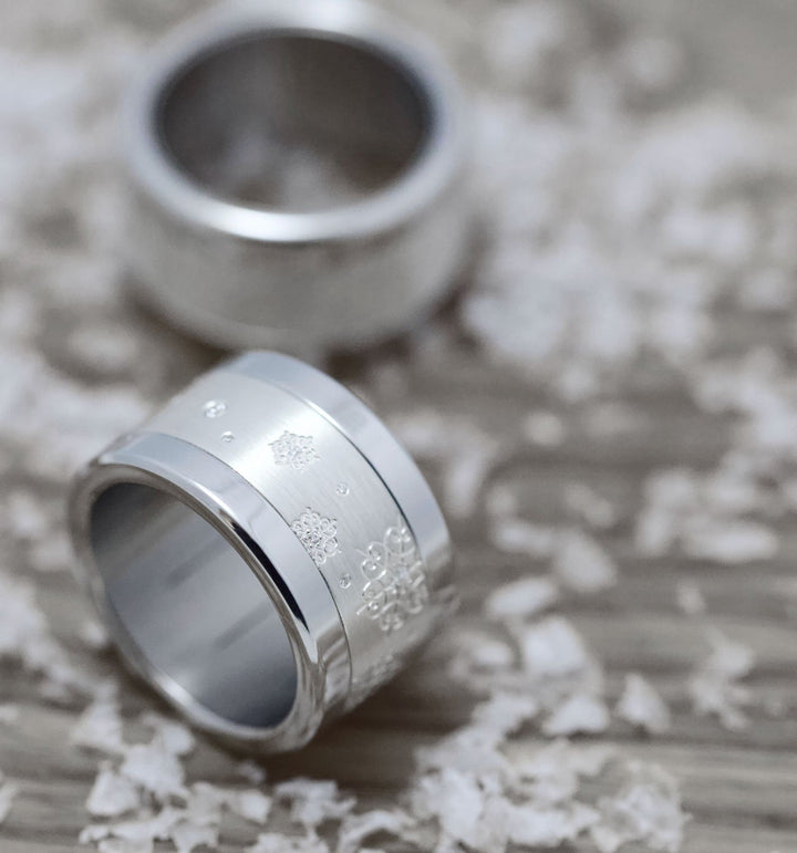 Addon Argent Gravé - Addon Argent "Petits Flocons De Diamants"