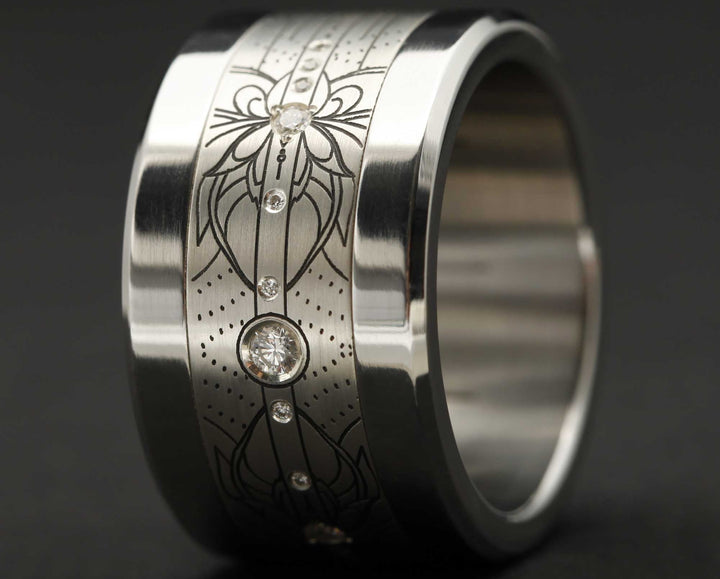 Addon Argent Gravé - Addon Mandala Diamants