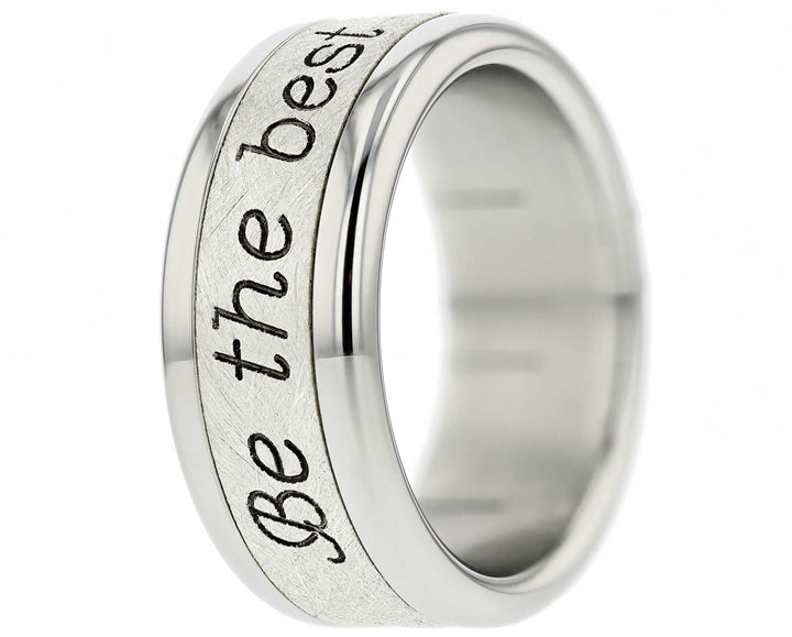 bague mood en argent avec gravure texte personnalisé I love you 7