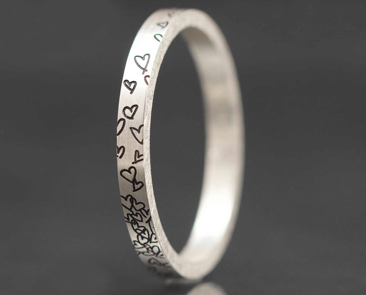 Medium Argent Gravé - A L'infini Medium Argent