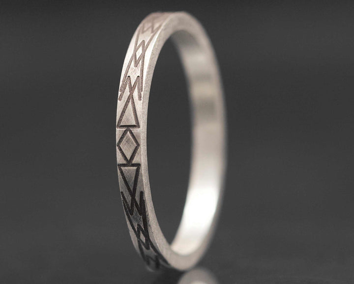 Medium Argent Gravé - Addon Medium Argent Ethnique Aztèque