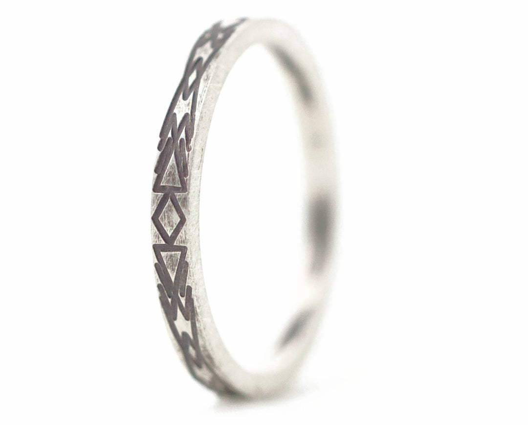 Medium Argent Gravé - Addon Medium Argent Ethnique Aztèque