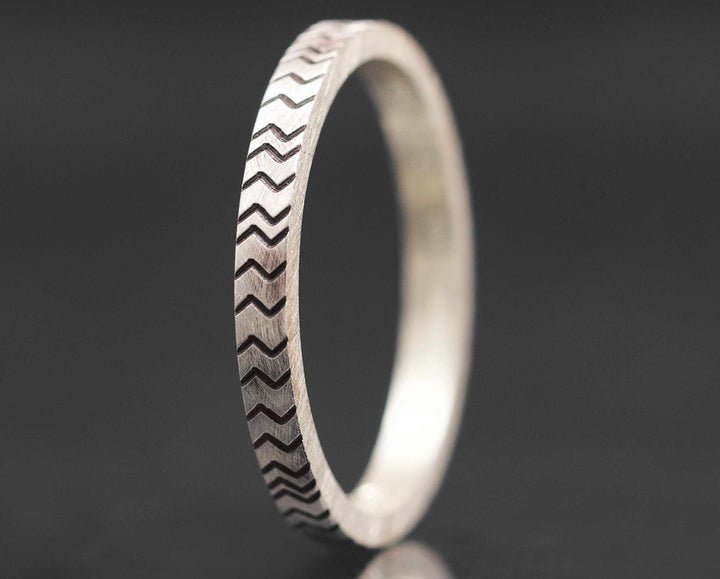 Medium Argent Gravé - Addon Medium Argent Ethnique Zigzag