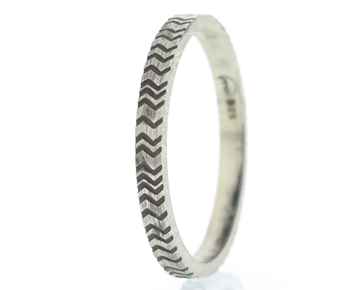 Medium Argent Gravé - Addon Medium Argent Ethnique Zigzag