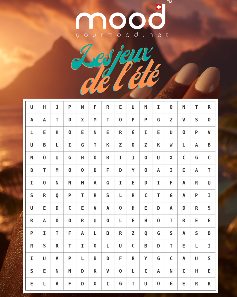 Jeux de l'été - mots cachés
