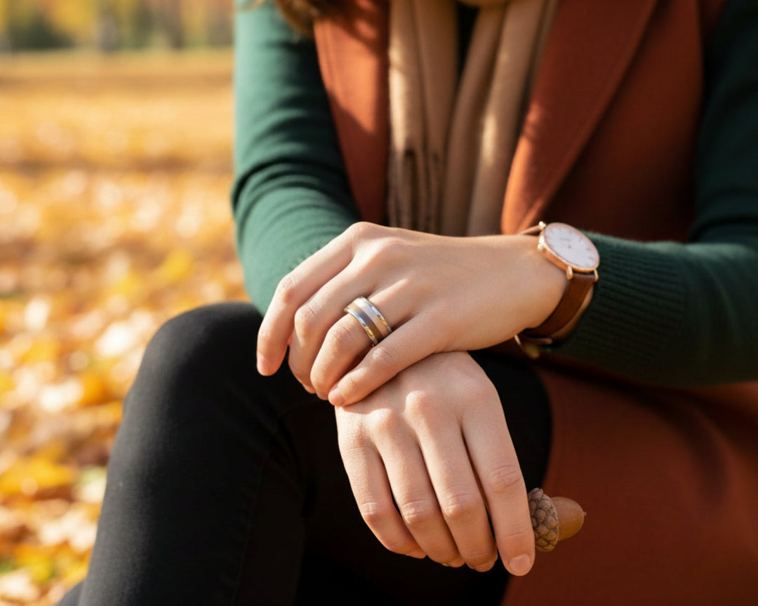 Résultat du concours mood: duo de bagues d'automne avec couleurs modulables
