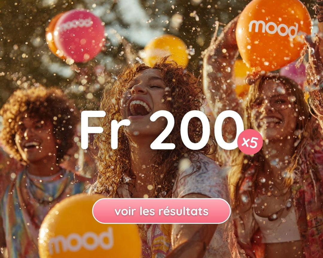 Concours juillet 2025: 5 personnes ont gagné un bon d'achat chez mood