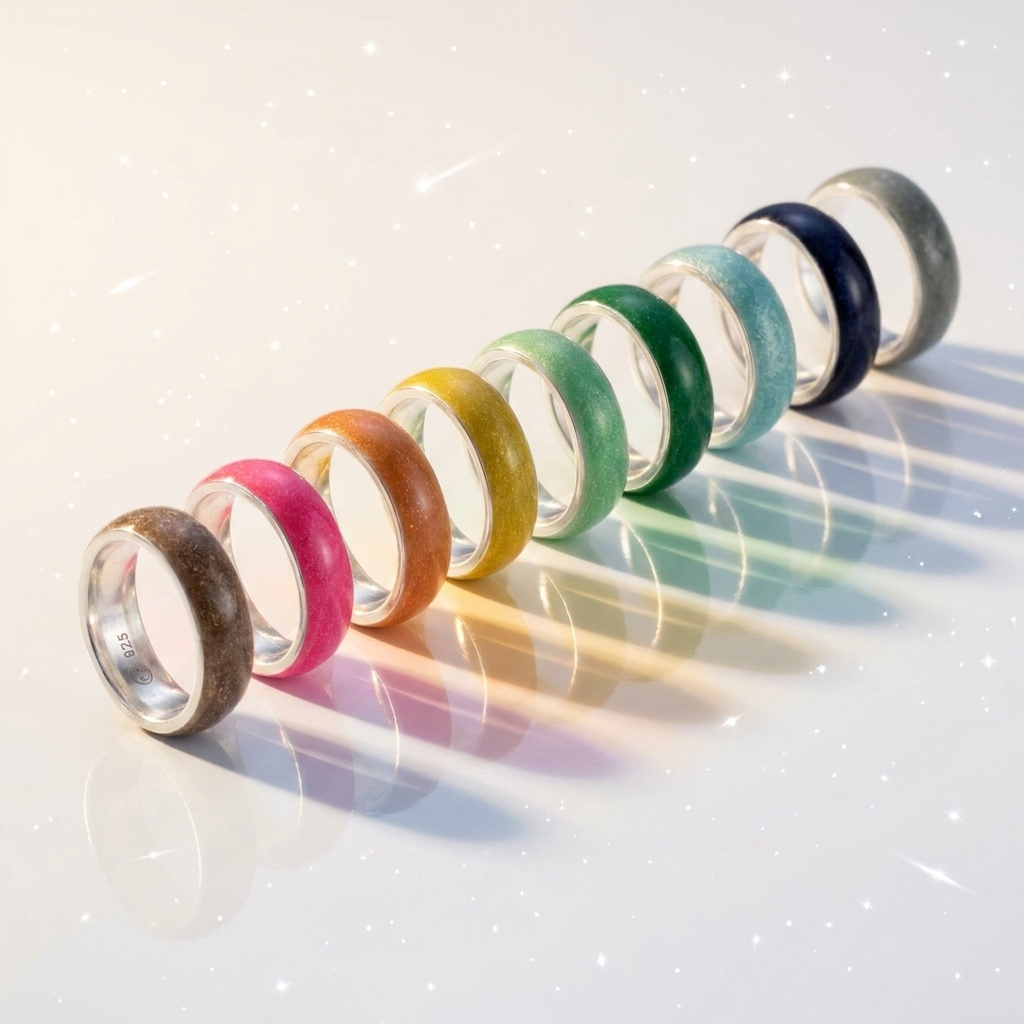 🌌 Bague Mood EXOPLANÈTE – Bases et addons exclusifs et limités avec couleur d'émail personnalisable