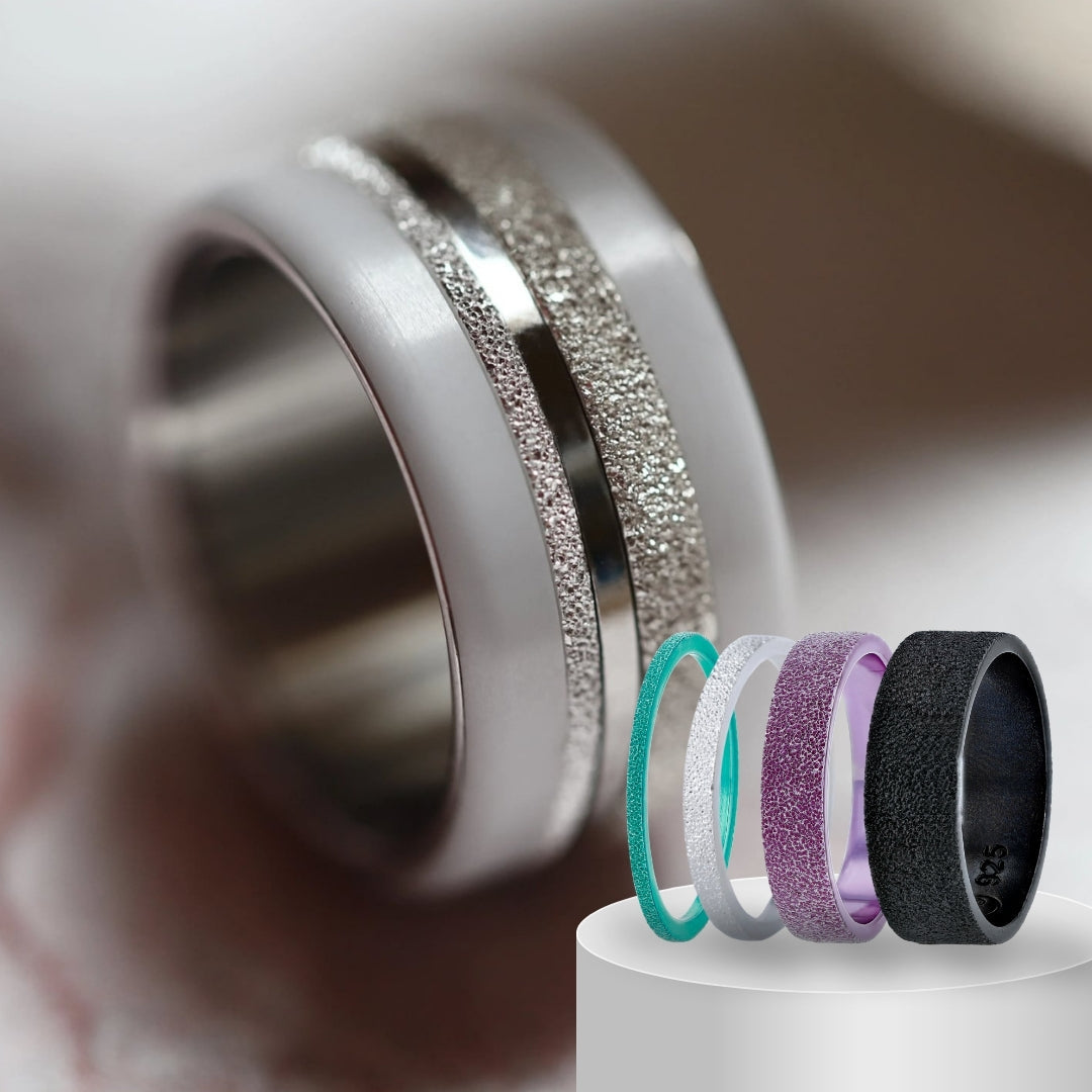Bague en argent Glitter
