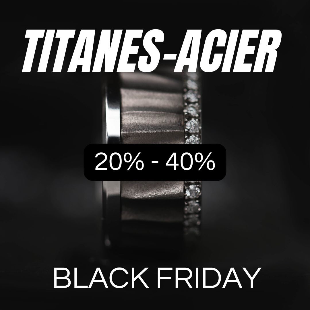 Sélection Acier - Titane Black Friday pour bague mood interchangeable