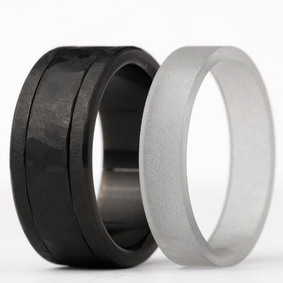 Ring-Set Pailletten Black