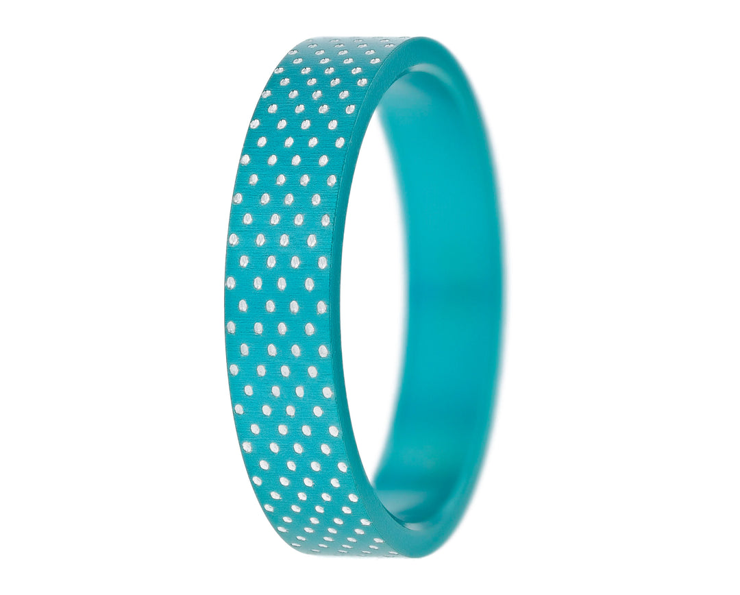 ⸰⸰⸰⸰⸰ 2/3 addon in aluminium little dots turquoise ⸰⸰⸰⸰⸰
