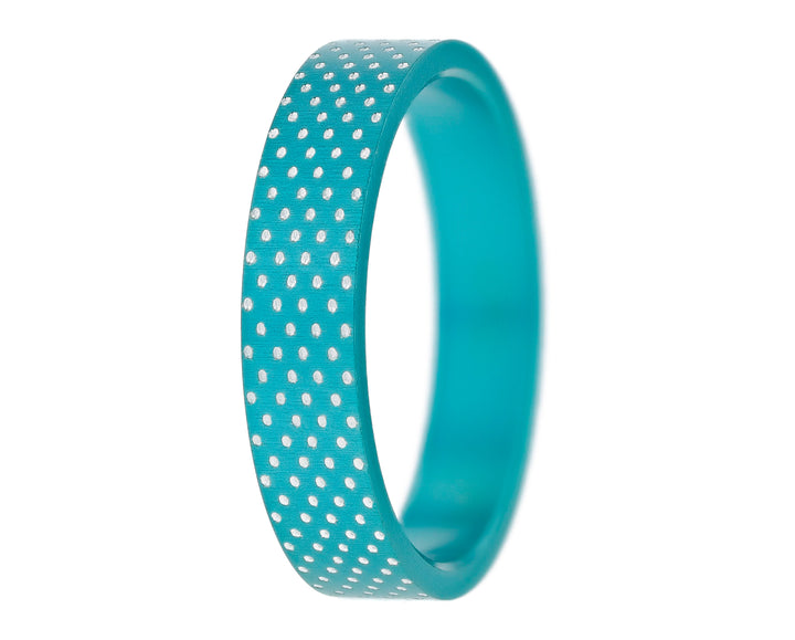 ⸰⸰⸰⸰⸰ 2/3 addon in aluminium little dots turquoise ⸰⸰⸰⸰⸰