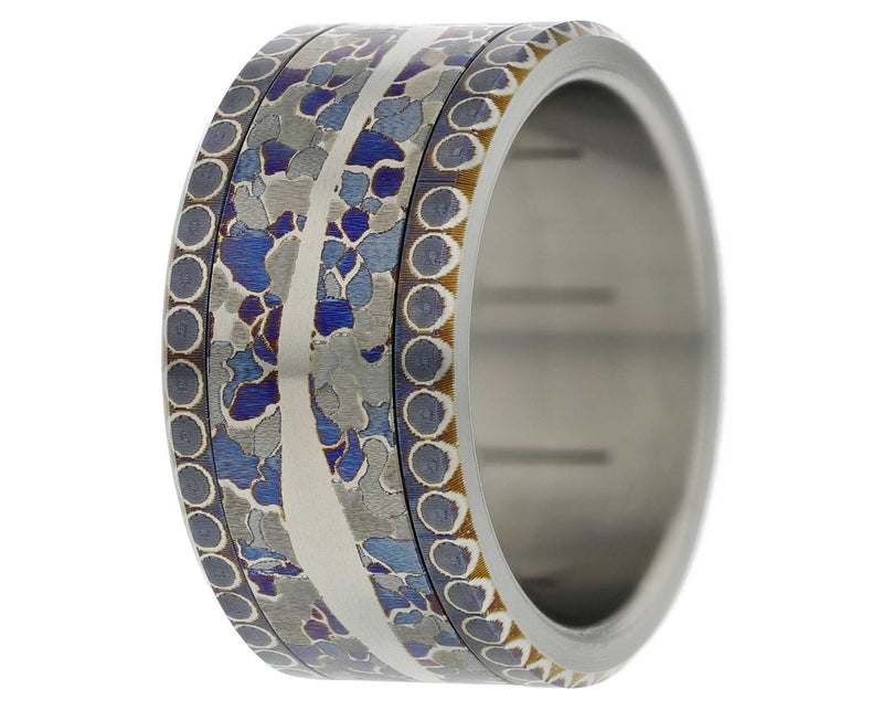 BASE SMALL EN TITANE - OEIL BLEU (11MM)