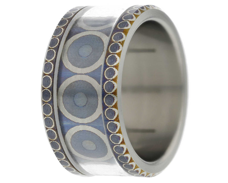 BASE SMALL EN TITANE - OEIL BLEU (11MM)