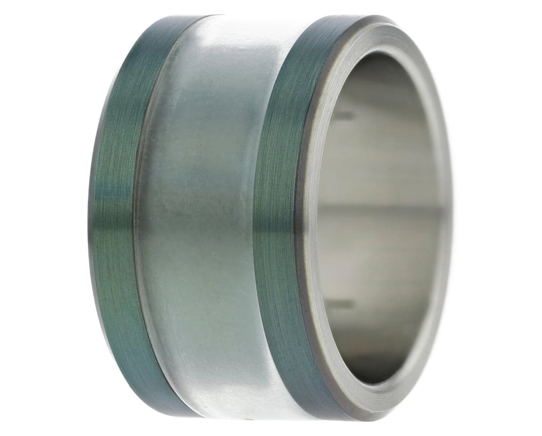 Base large émeraude en acier inoxydable (13MM)