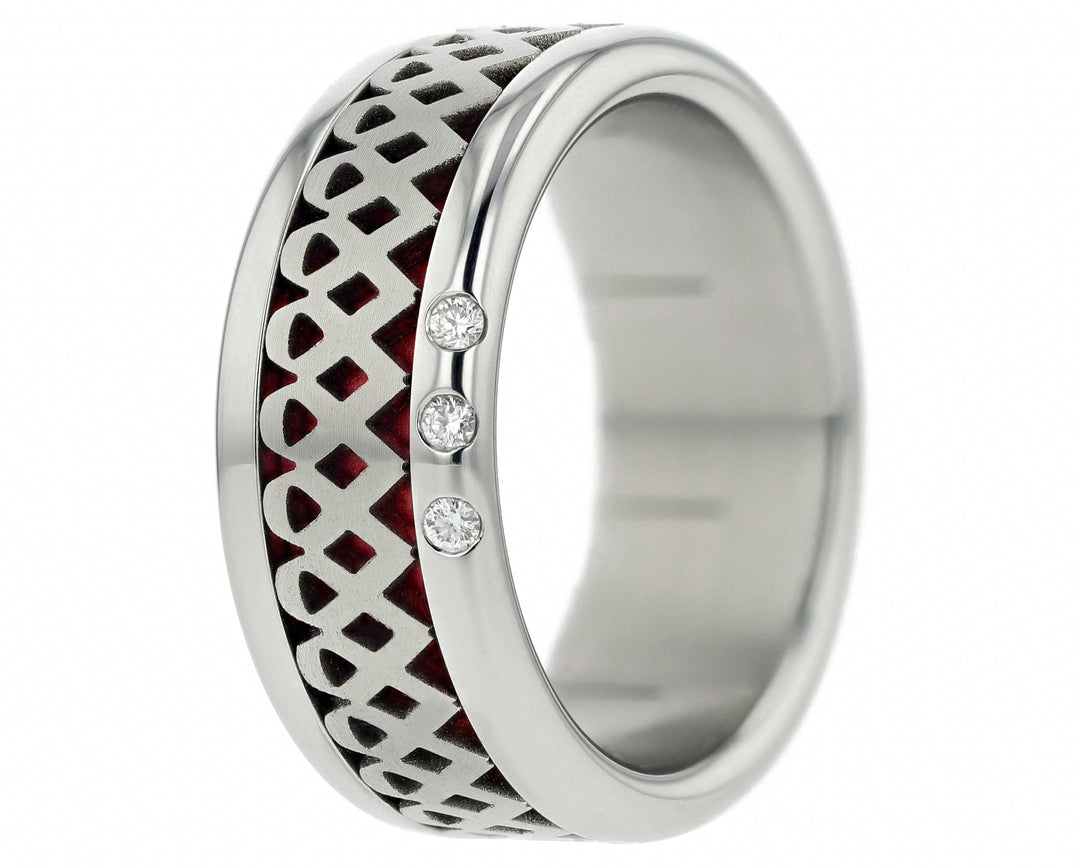 Deux tiers 3D Ruban Rose