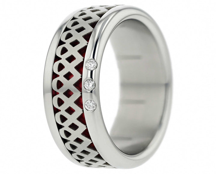 Deux tiers 3D Ruban Rose