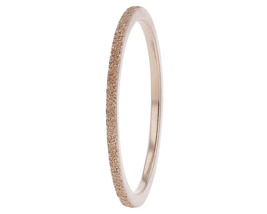 Pack de 2 anneaux(Addon Mini) en argent 925 "Neige éternelle" finition glitter rose gold pour bague mood interchangeable