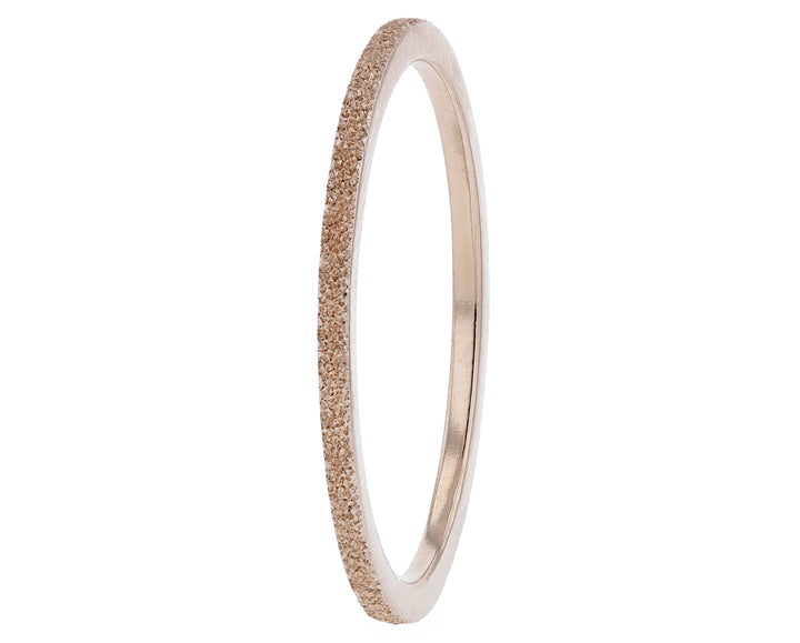 Pack de 2 anneaux(Addon Mini) en argent 925 "Neige éternelle" finition glitter rose gold pour bague mood interchangeable
