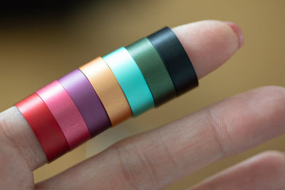 Ring-Set Alpaufzug mit 7 Farben zur Auswahl - Auswechselbarer mood Ring