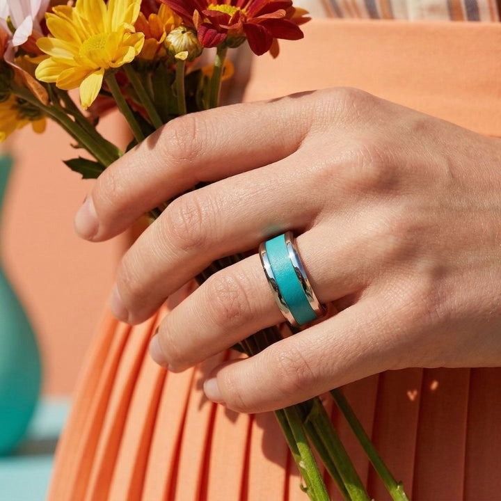 Bague swiss made "mood morphose" avec anneau interchangeable