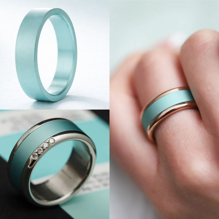 Deux tiers en aluminium bleu pastel