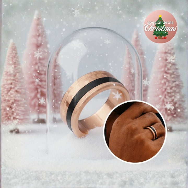 Magma mood Ring -  Edler Schmuck aus Edelstahl mit auswechelbaren Innenringen