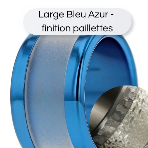 💙 Large rounded polished base "Azure blue" (13mm)