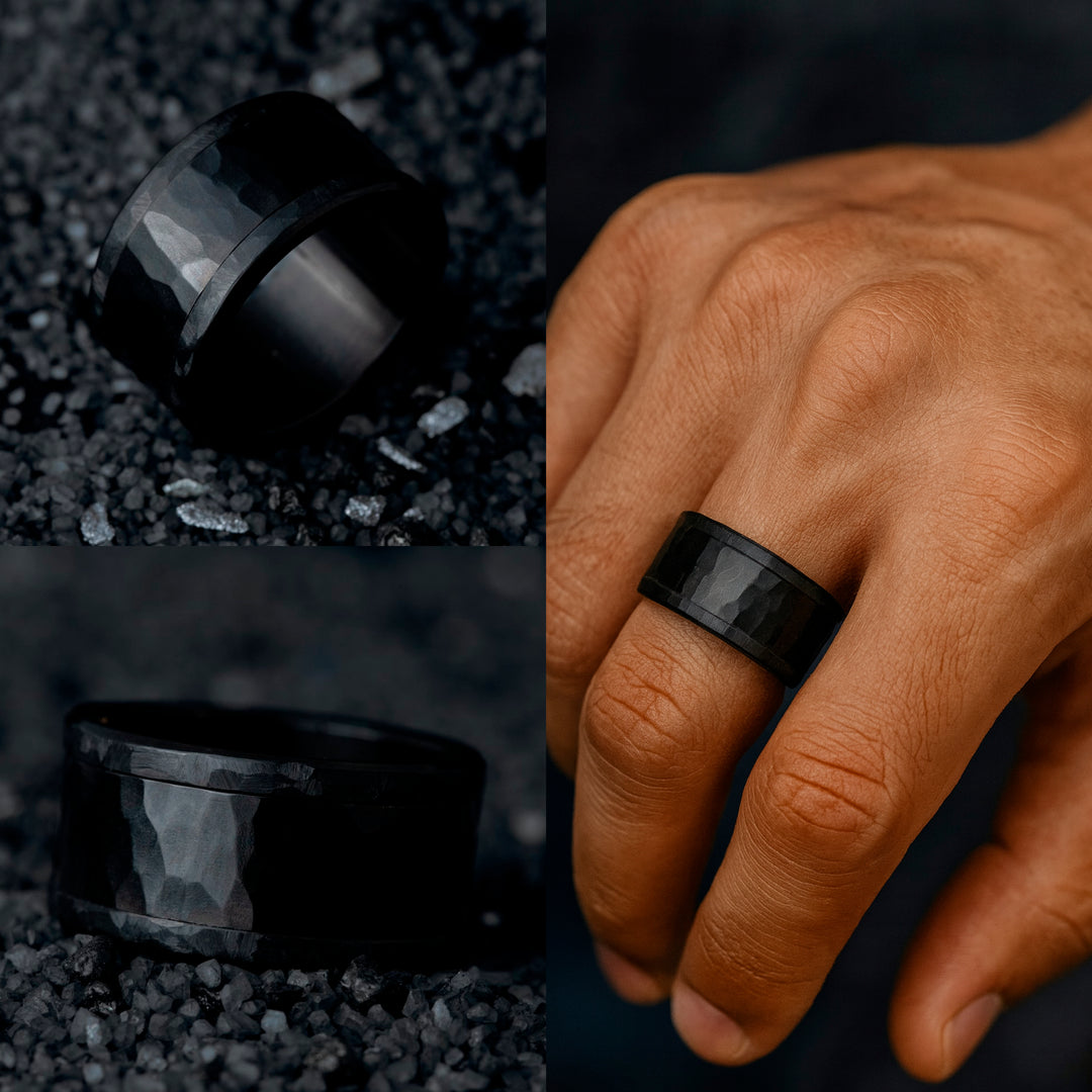 mood ring "Black Hammer" in steel