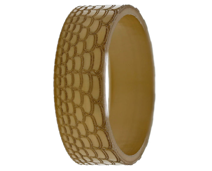 🦌 Anneau (addon ou deux tiers) en polymère chocolat 19. REFLET DE PIN pour bague mood interchangeable 🦌