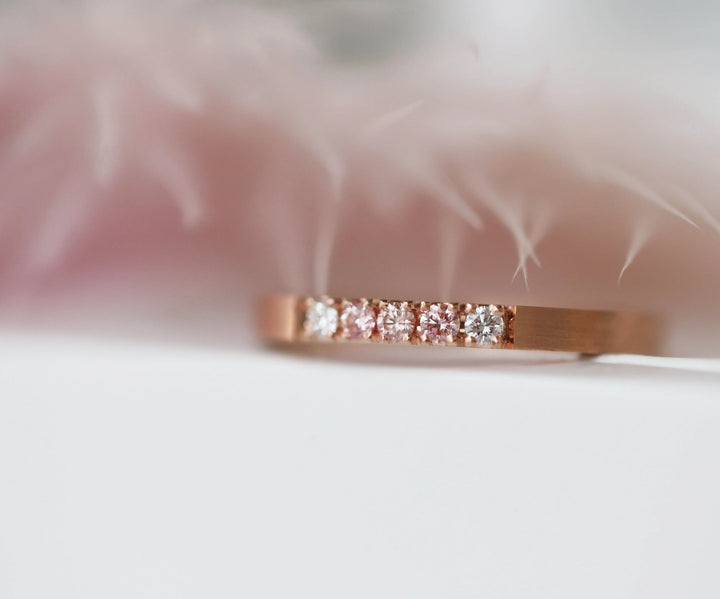 Anneau (2/3 addon) in 9k rose gold, Gold Rose from the Pink October 2024 collection for interchangeable mood ring