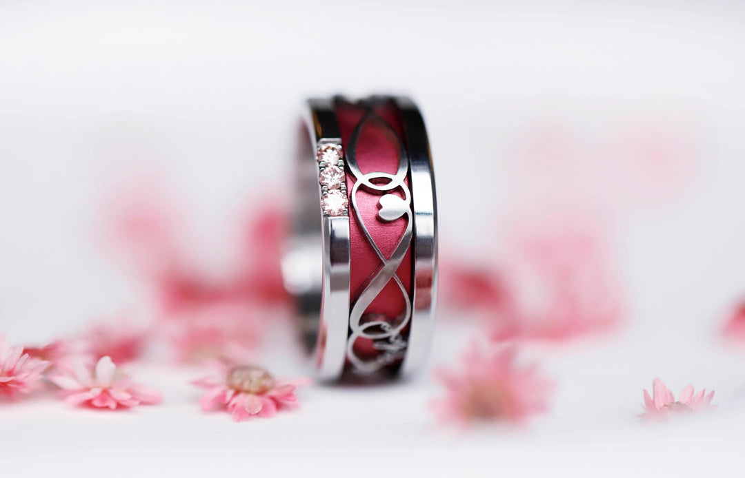 ♾️ Eternal Love inner ring (2/3 addon) in cut steel, from the Valentine's Day 2025 collection ♾️