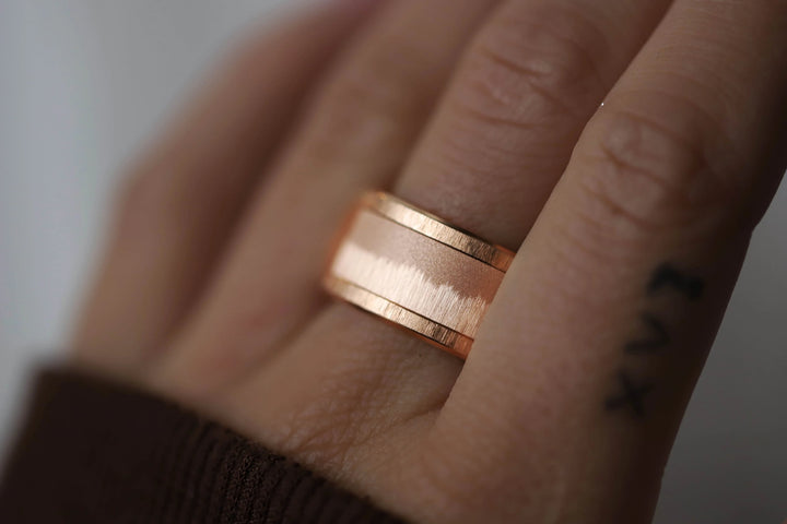 Addon Cristal de Givre, en acier rose gold