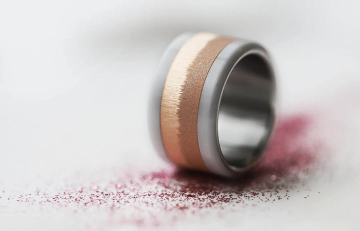 Addon Cristal de Givre, en acier rose gold