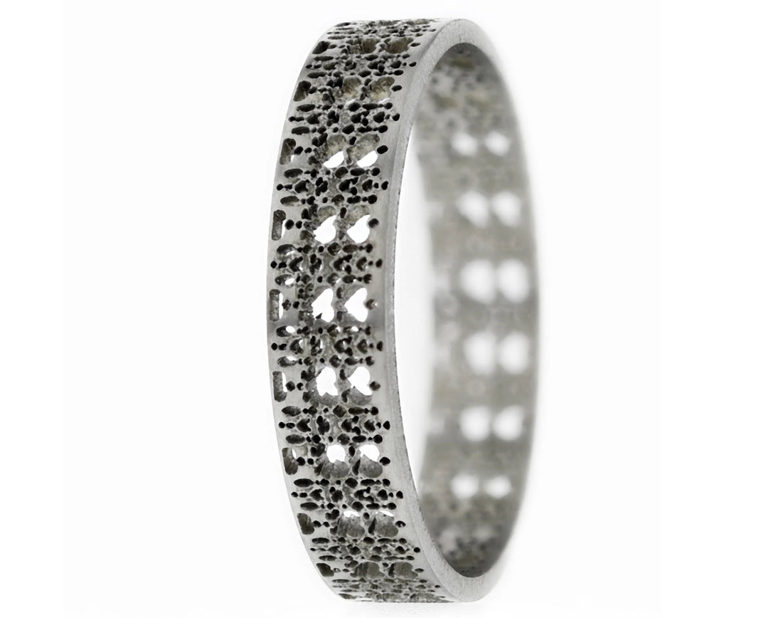 🗻Anneau (addon ou deux tiers) en acier découpé 22.FÉLICITÉ ALPINE pour bague mood interchangeable🗻