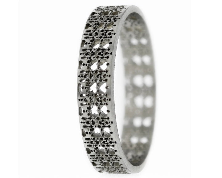 🗻Anneau (addon ou deux tiers) en acier découpé 22.FÉLICITÉ ALPINE pour bague mood interchangeable🗻