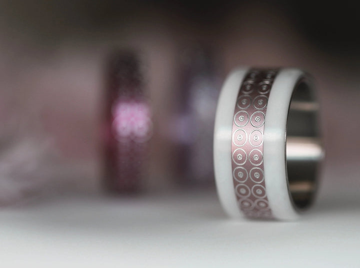 Innenring (2/3 Addon) aus Aluminium, Kate aus der Pink October 2024 Kollektion für auswechselbaren mood Ring