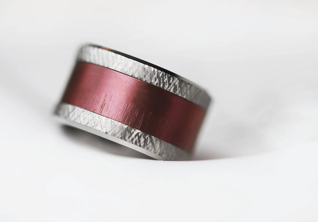 Anneau (addon) pour bague mood en acier rosé, Cristal de givre