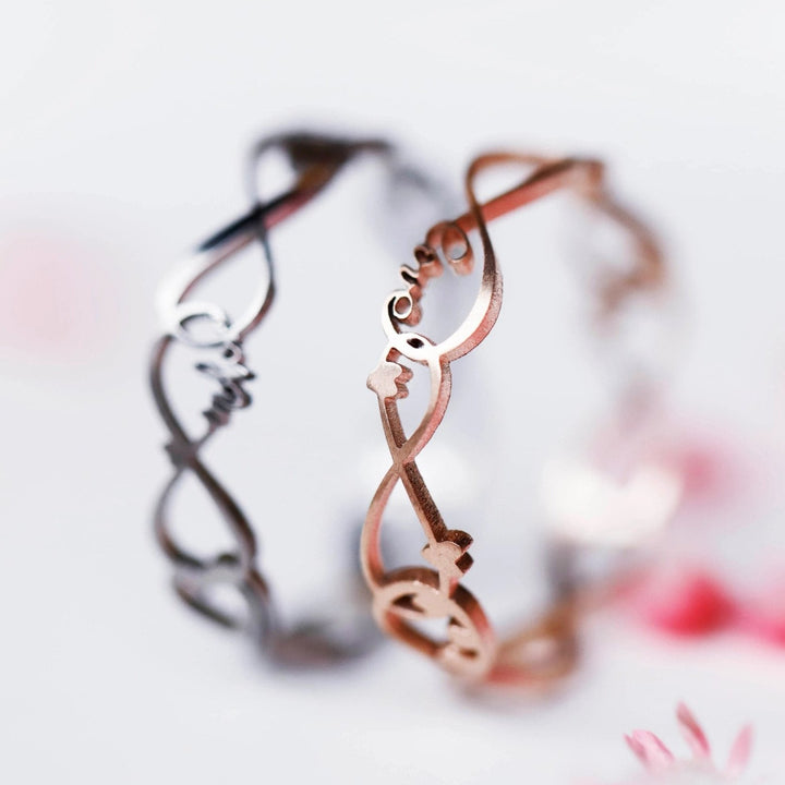 ♾️ Eternal Love inner ring (2/3 addon) in cut steel, from the Valentine's Day 2025 collection ♾️