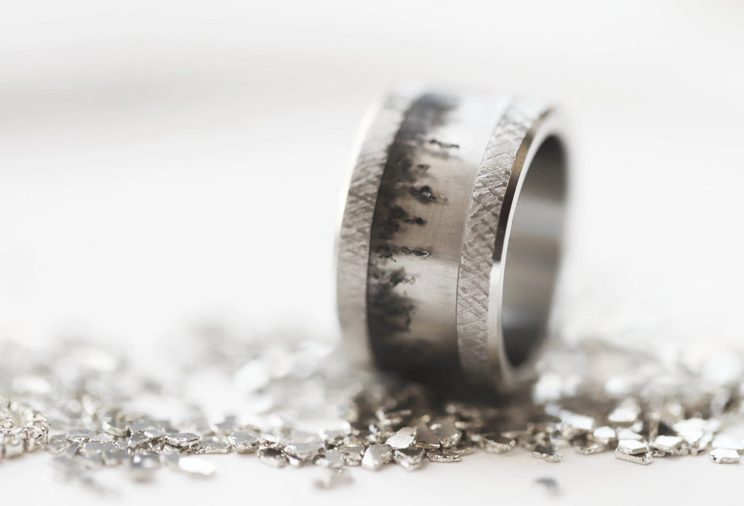 ✨Anneau (addon ou deux tiers) en polymère translucide 04. ÉCLAT DE NOËL  pour bague mood interchangeable✨