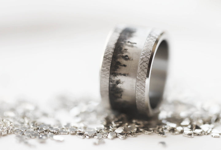 ✨Anneau (addon ou deux tiers) en polymère translucide 04. ÉCLAT DE NOËL  pour bague mood interchangeable✨