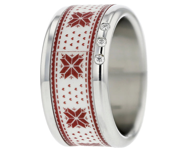 🗻Anneau (addon ou deux tiers) en polymère bordeaux 07. ÉLÉGANCE EN ALTITUDE pour bague mood interchangeable🗻