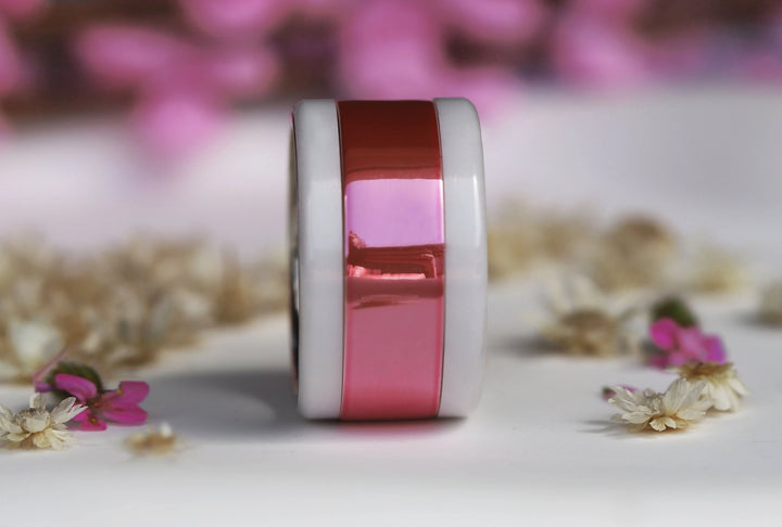 Argent rose 💗💗💗  Addon en argent 925 avec un revêtement rose vif pour bague mood interchangeable